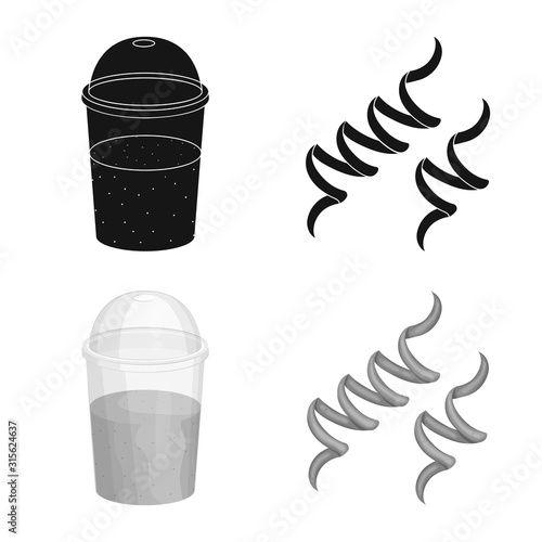 Vector illustration of protein and sea sign. Set of protein and natural vector icon for stock.