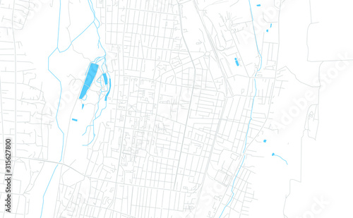 Cherkessk, Russia bright vector map