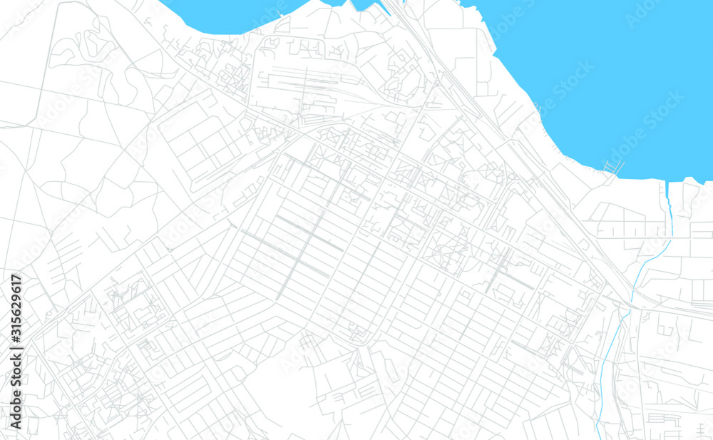 Berdsk, Russia bright vector map