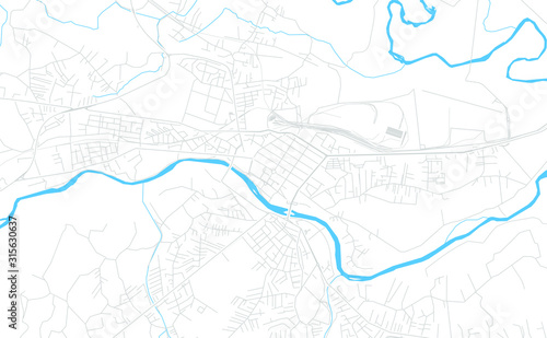 Kraljevo, Serbia bright vector map photo