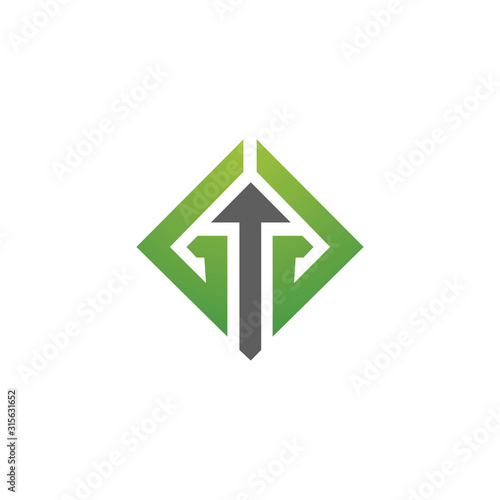 initial letter  g logo vector design