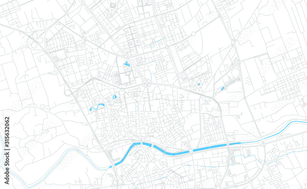 Obraz premium Murcia, Spain bright vector map