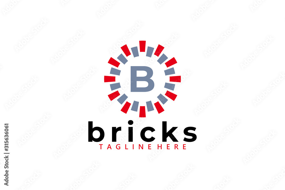 bricks logo icon vector isolated bricks logo icon vector isolated