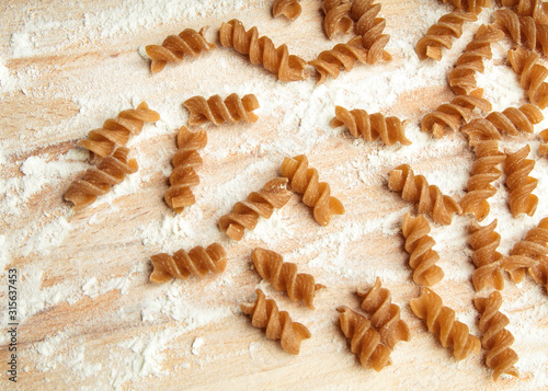 spiral-shaped pasta