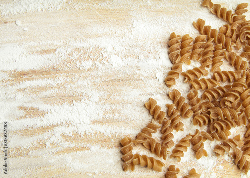 spiral-shaped pasta photo