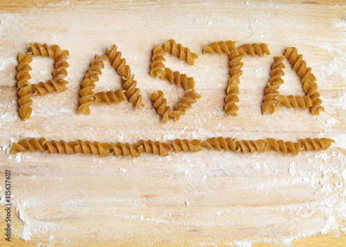spiral-shaped pasta