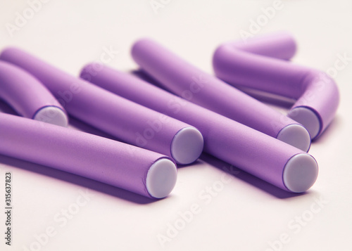 purple papillon curlers