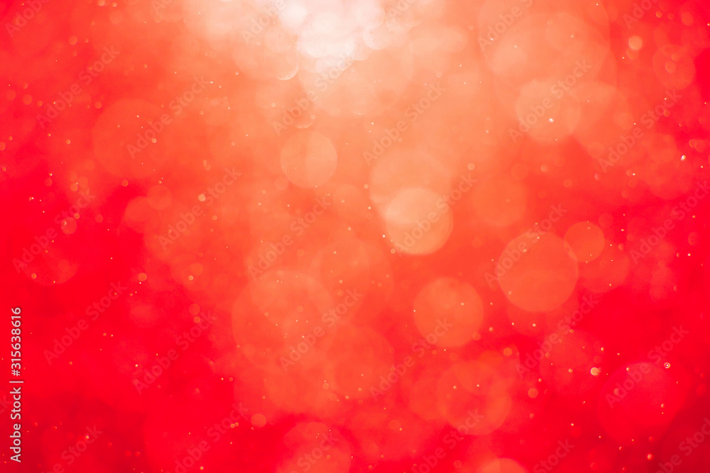 Abstract red background with blurred light bokeh Abstract red background with blurred light bokeh