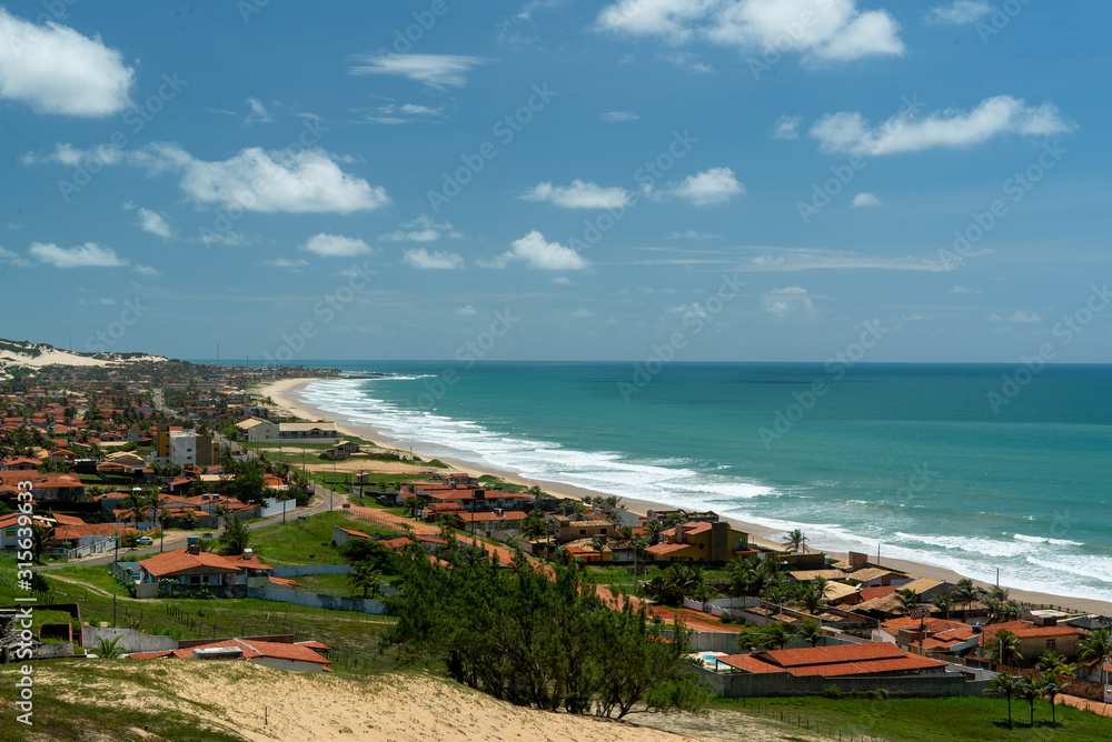 beachside landscape in Rio Grande do Norte, Brazil
