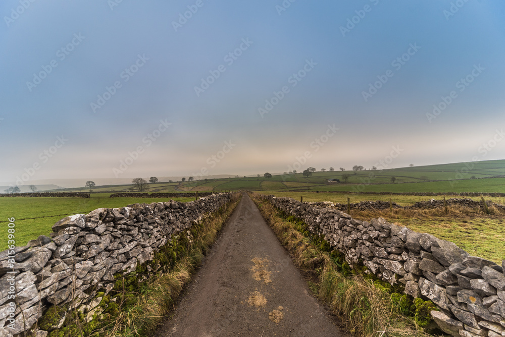 road to nowhere with dry stone walls