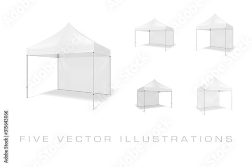 Folding tents Illustrations