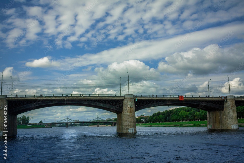 Fototapeta premium bridge over the river