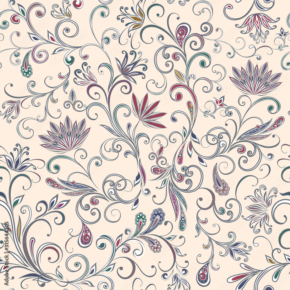 Seamless pattern in ethnic traditional style. Seamless pattern in ethnic traditional style.