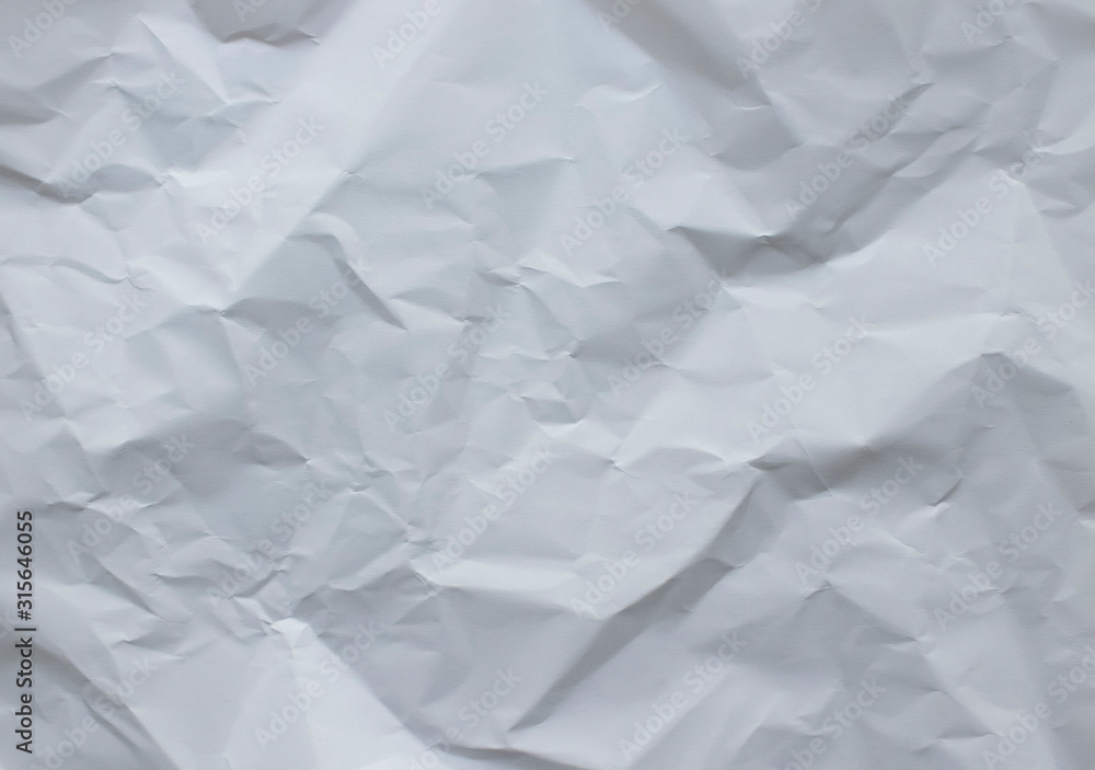 Crumbled white paper Crumbled white paper