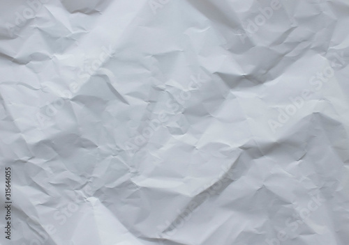 Crumbled white paper