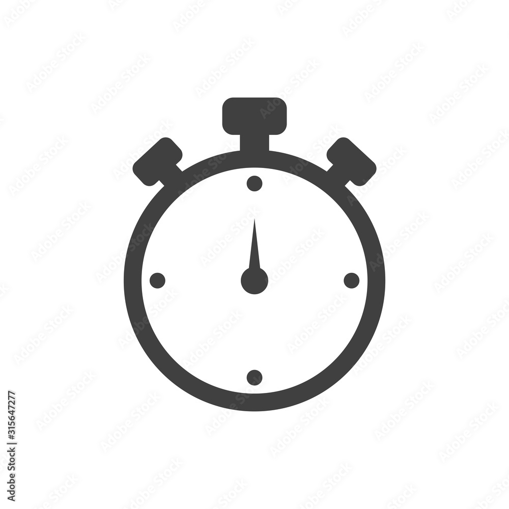 stopwatch - timer icon vector design template stopwatch - timer icon vector design template