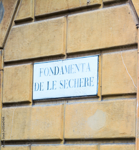 Fondamenta de le Sechere