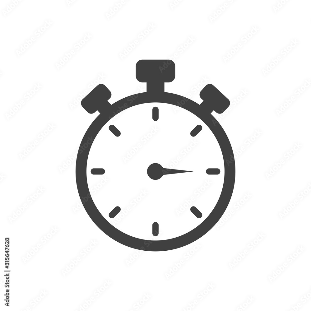 stopwatch - timer icon vector design template stopwatch - timer icon vector design template