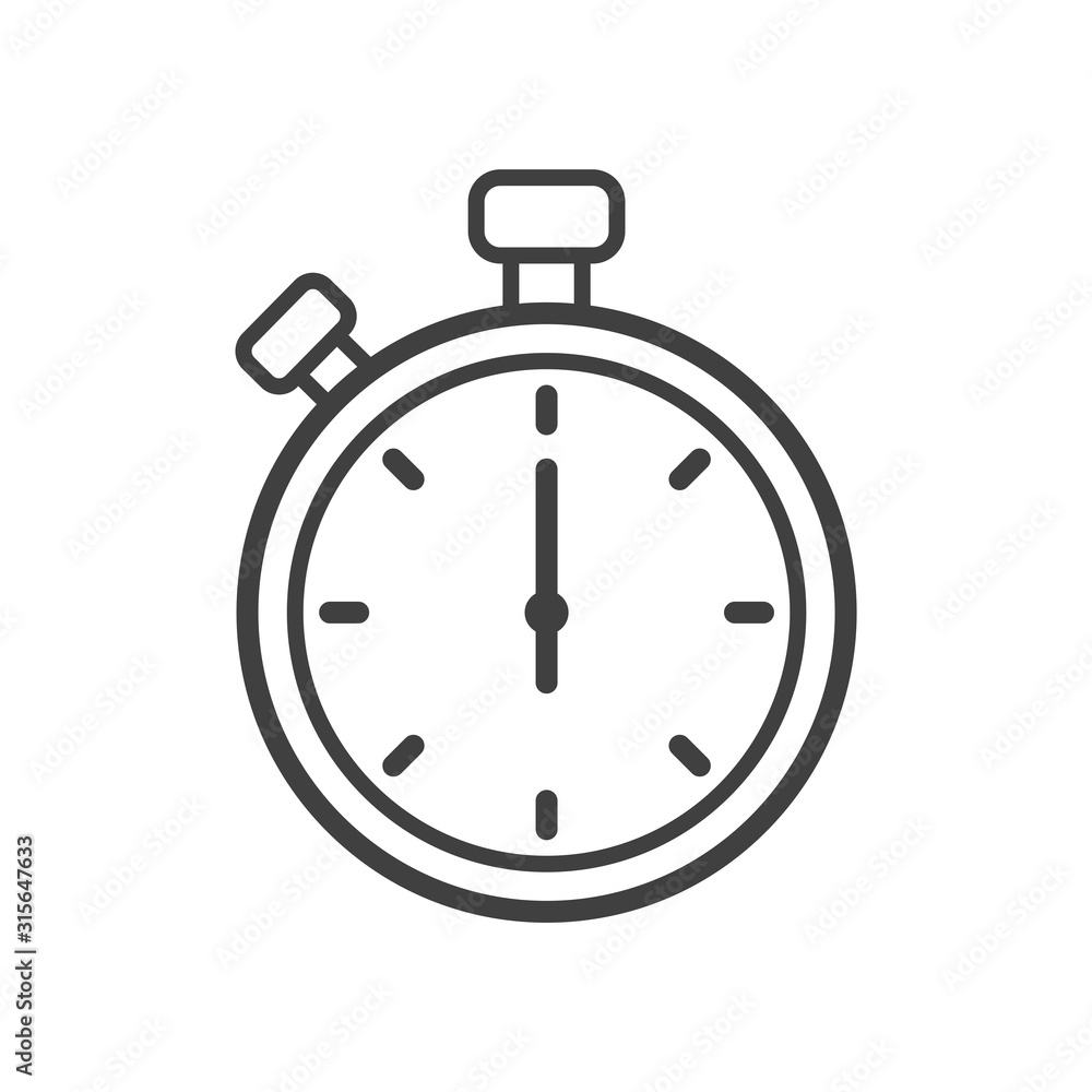 stopwatch - timer icon vector design template stopwatch - timer icon vector design template