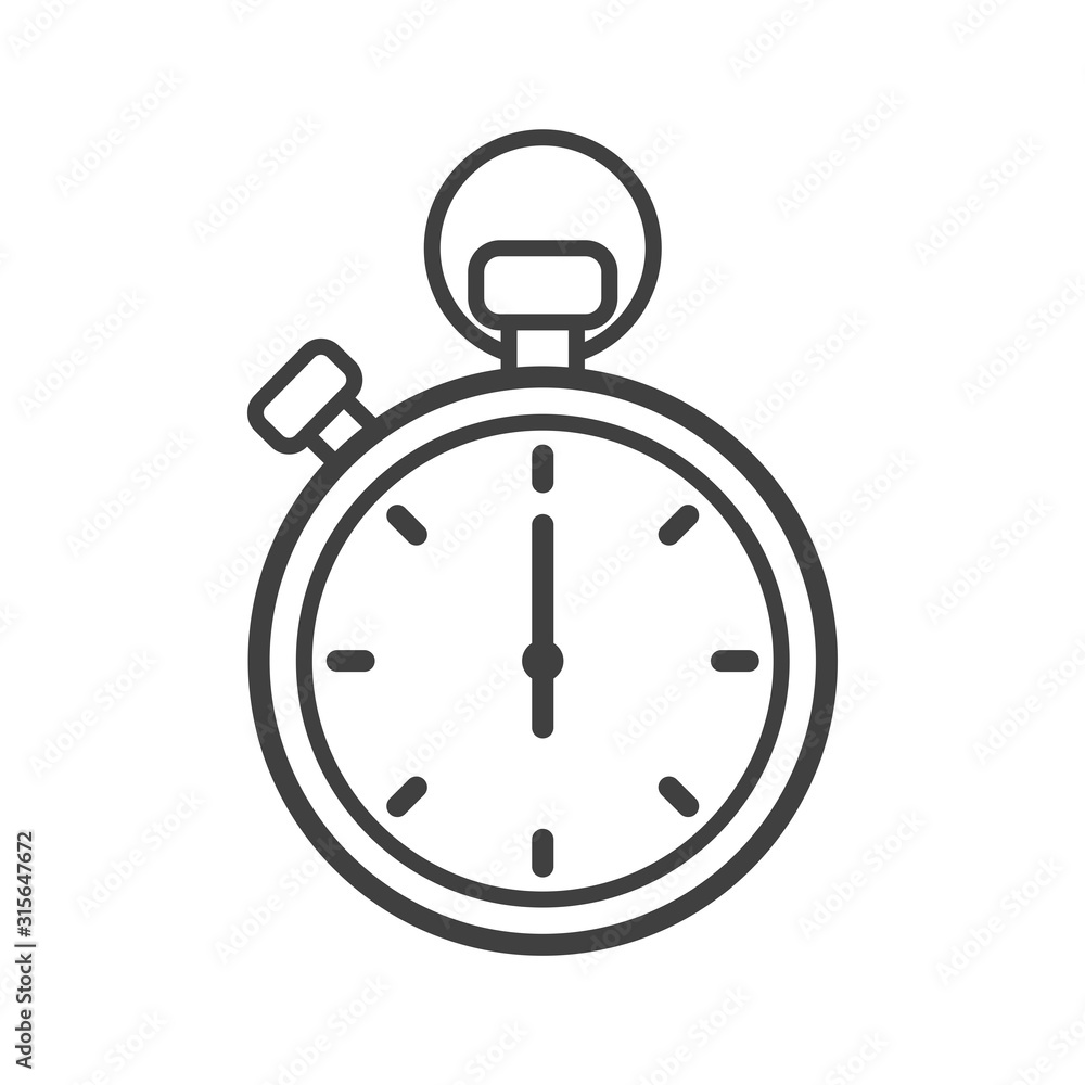 stopwatch - timer icon vector design template stopwatch - timer icon vector design template