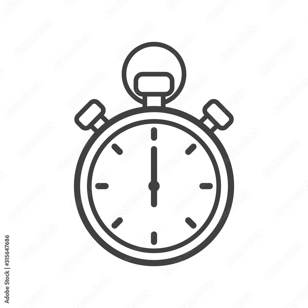 stopwatch - timer icon vector design template stopwatch - timer icon vector design template