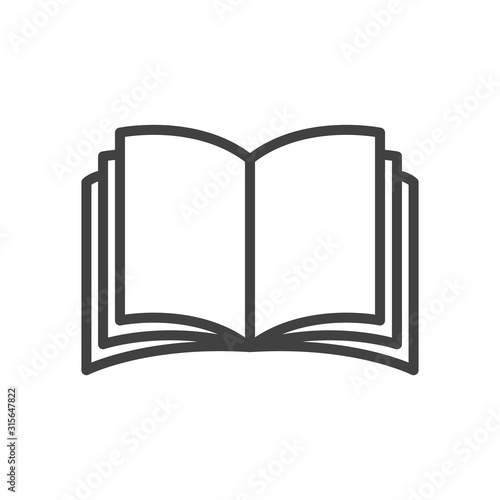 book - education icon vector design template