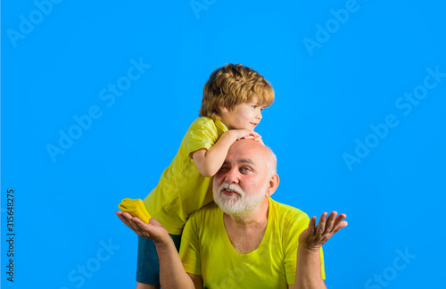фотографія Annoyed grandpa