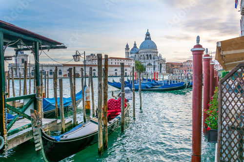View of Grand Canal and Basilica Santa Maria della Salute in Venice © Oleksii Sergieiev