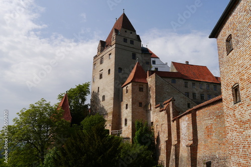 Turmartige Burg Trausnitz in Landshut
