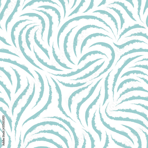Seamless vector pattern of flowing lines or brush strokes in pas