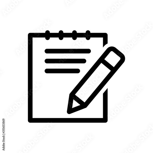 Document Icon - Vector Illustration .