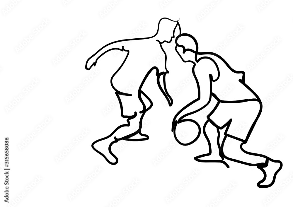 a two professional basketball players a two professional basketball players