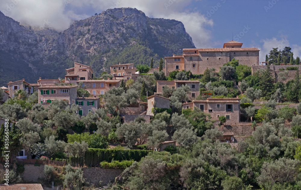 The village of Deia in Mallorca