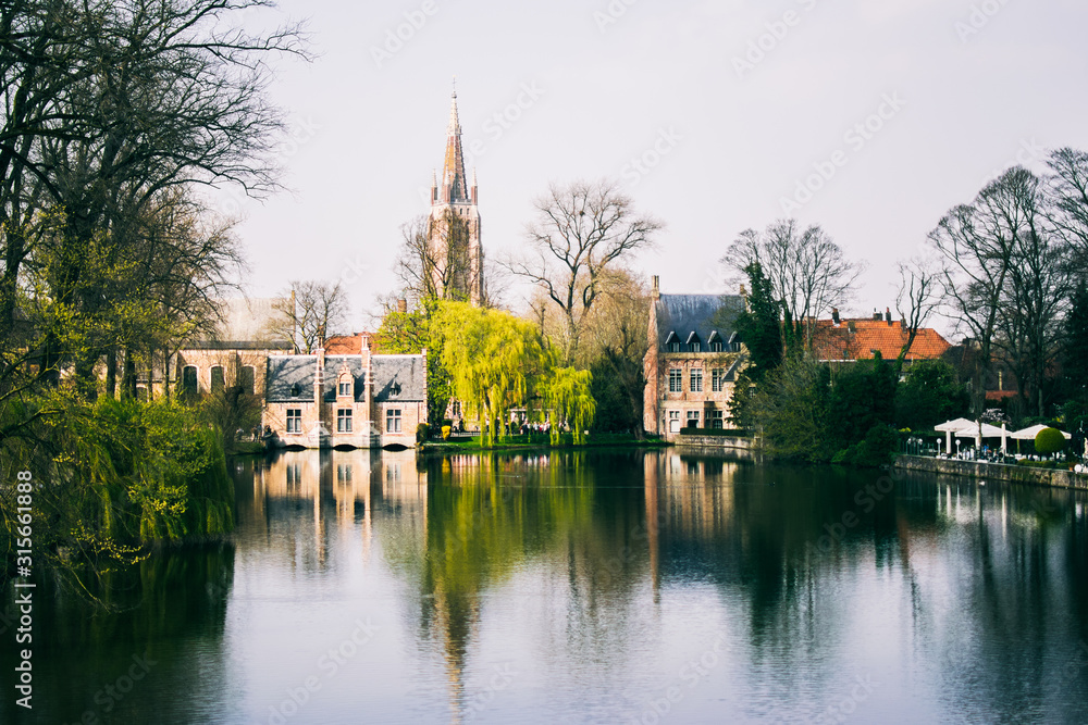 Naklejka premium Bruges chanals