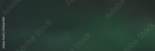 very dark blue, dark slate gray and very dark green colored vintage abstract painted background. can be used as header or banner