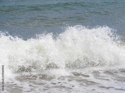 waves on the beach