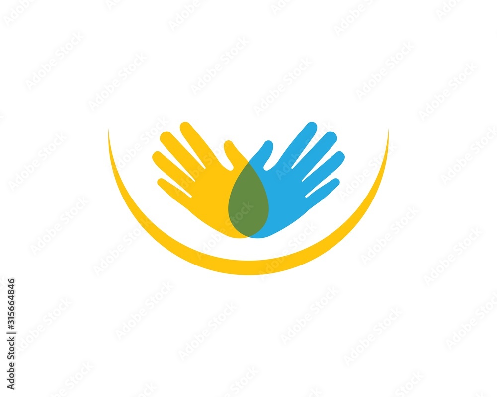 Fototapeta premium Hand vector icon illustration design