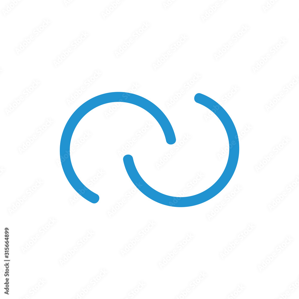 letter cc simple thin loop line logo vector letter cc simple thin loop line logo vector