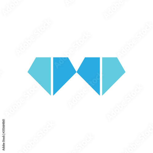 Free Download blue diamond simple geometric logo vector - GFXLoad