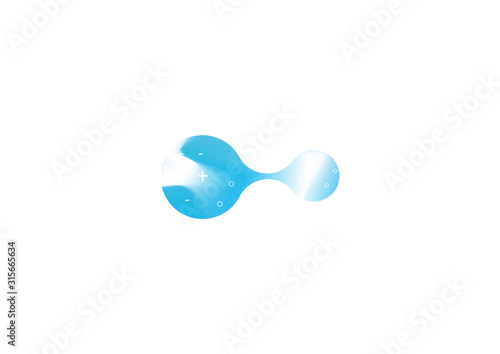 Probiotics bacteria vector design. Concept of design with Lactobacillus Probiotic Bacteria. Template design with Prebiotic healthy nutrition ingredient