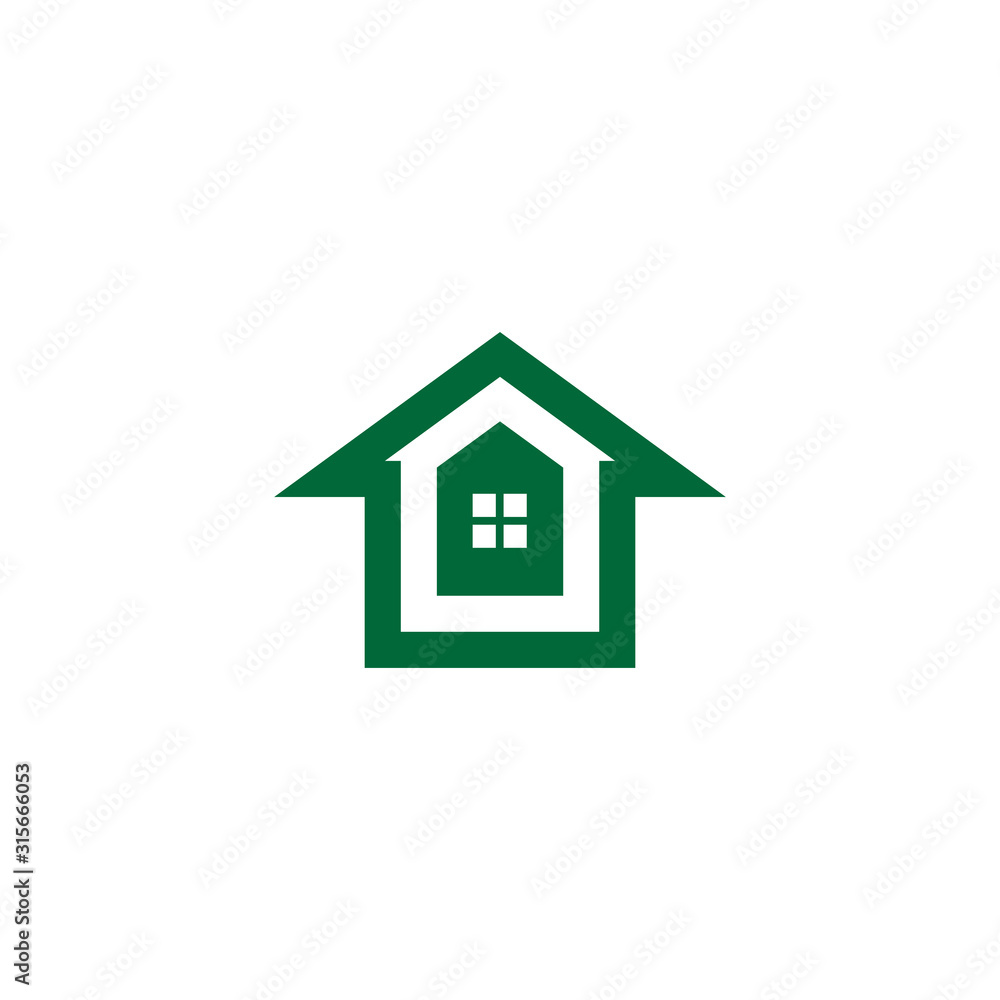 symbol logo vector of real estate simple geometric design