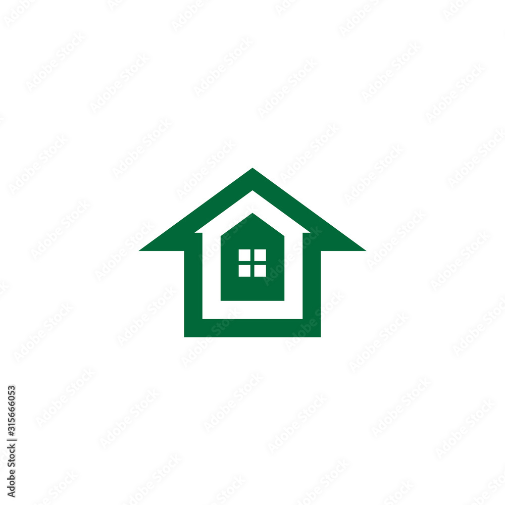 symbol logo vector of real estate simple geometric design symbol logo vector of real estate simple geometric design