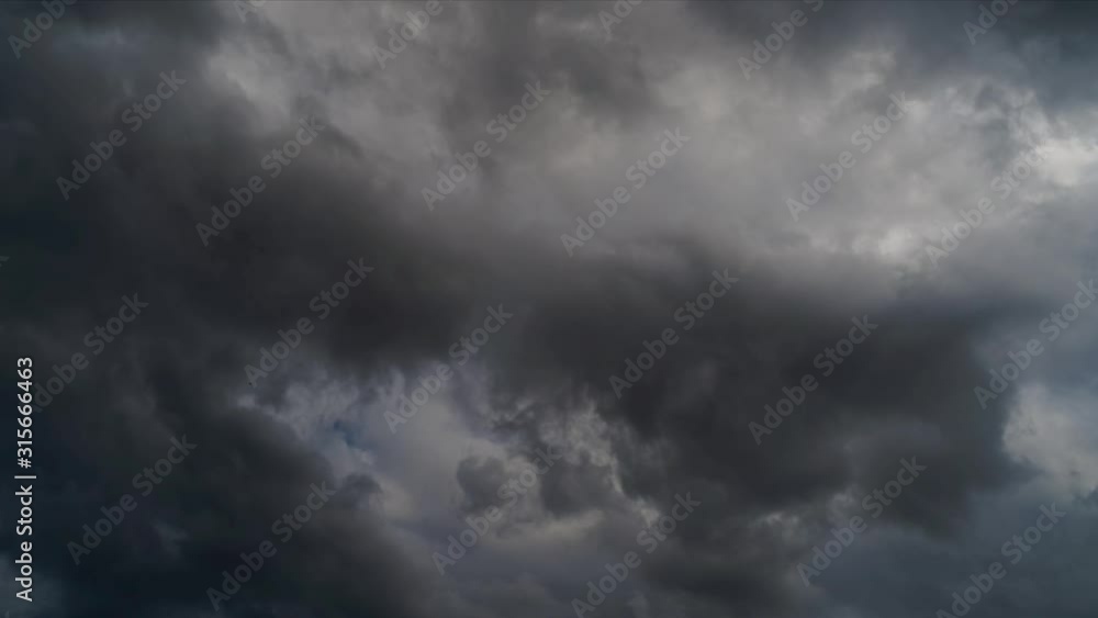 The dark blue sky and fine clouds are about to storm. The dark blue sky and fine clouds are about to storm.