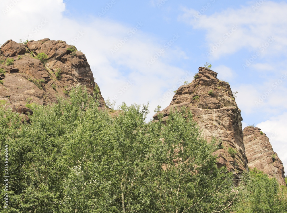 A view on the Valac carst with the blue sky in the background.