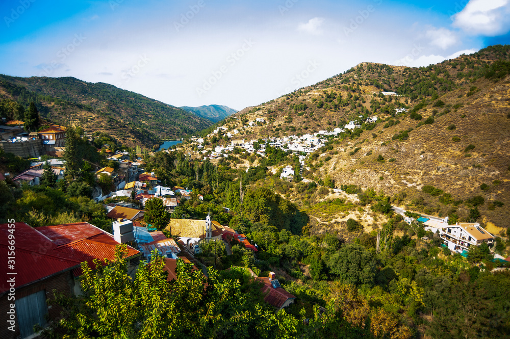 The village of Kalopanagiotis has been known since the 11th century. It is located in the Troodos Mountains at an altitude of 762 m. and is famous for the Monastery of St. John, beauty and beauty.   