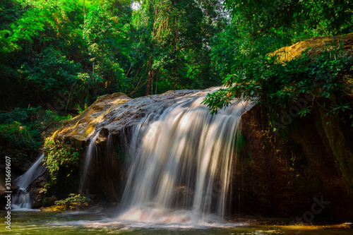 Mae Sa waterfall and beautiful nature.