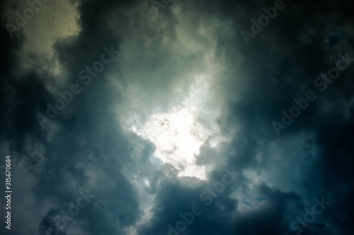 The sky with dark thunderclouds © Yevhenii