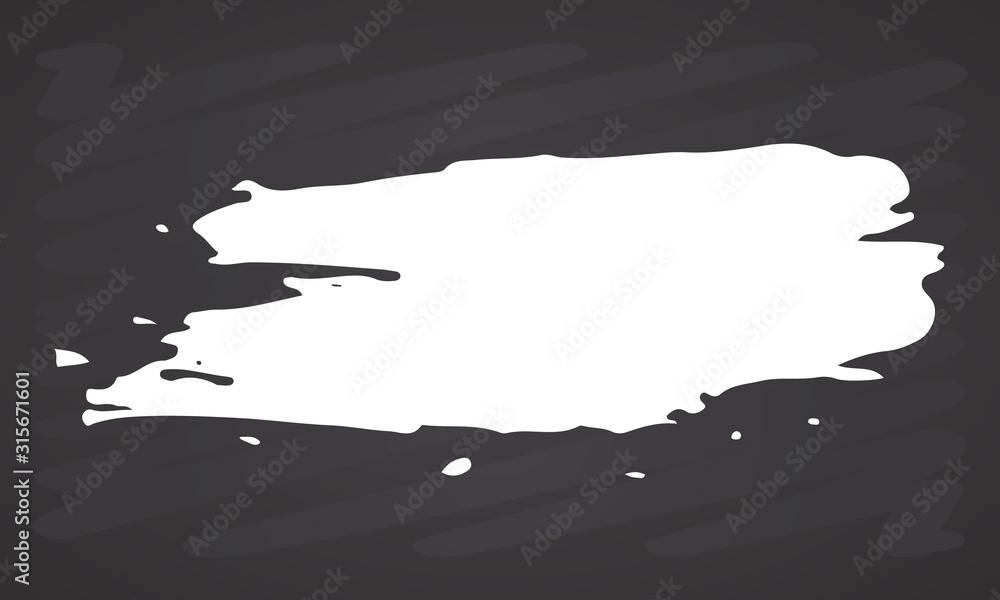 Fototapeta premium Brush stroke hand drawn grunge texture vector illustration isolated on white background