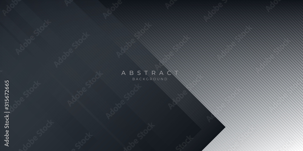 Fototapeta premium Dark black neutral abstract background for presentation design