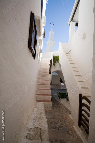 white houses in mediterranean island